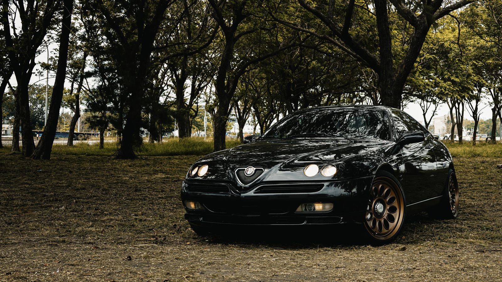 Alfa Romeo 916 GTV Black on Jaeges RA wheels