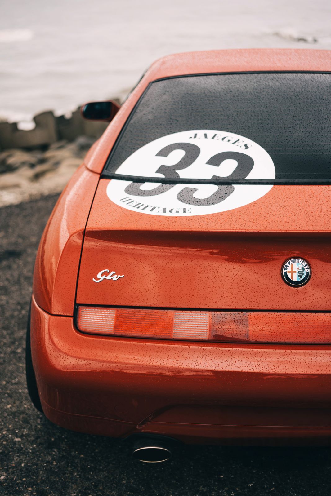 Alfa Romeo 916 GTV Red on Jaeges RA wheels